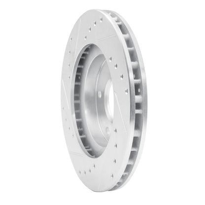 R1 Concepts R1 99-01 Infiniti I30 Front Right Drilled & Slotted Silver Brake Rotor