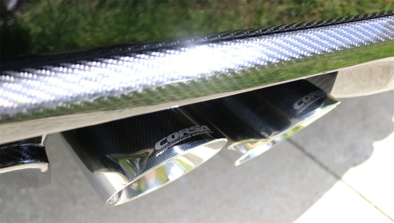 CORSA Performance Corsa 16-19 Cadillac ATS 3.6T 4in Inlet / 4in Outlet Twin Polished Tip Kit (For Corsa Exhaust Only)
