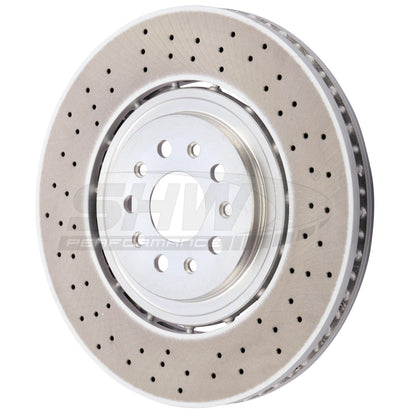 SHW Performance SHW 19-20 Maserati Levante GTS 3.8L w/Brembo Front Cross-Drilled LW Brake Rotor (670037769)