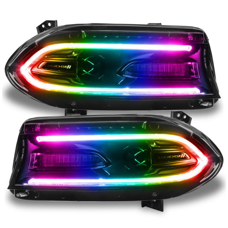 ORACLE Lighting Oracle 15-21 Dodge Charger RGB+W DRL Headlight DRL Kit - ColorSHIFT w/ Simple Controller