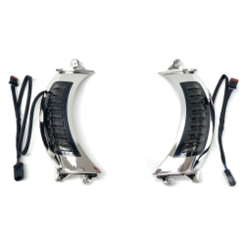 Letric Lighting Fairing Vent Switchback Turn Signal Chrome