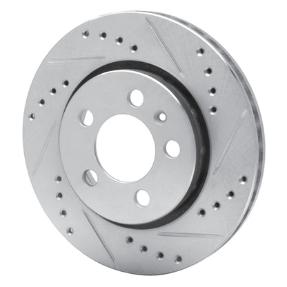 R1 Concepts R1 00-06 Audi TT Quattro Rear Right Drilled & Slotted Silver Brake Rotor