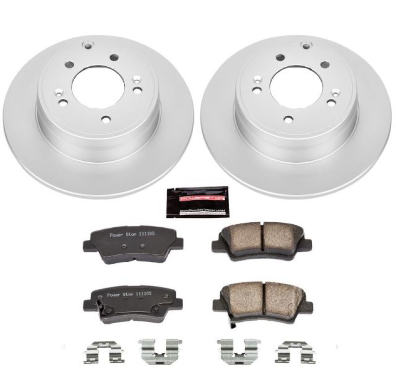 PowerStop Power Stop 12-17 Hyundai Azera Rear Z17 Evolution Geomet Coated Brake Kit