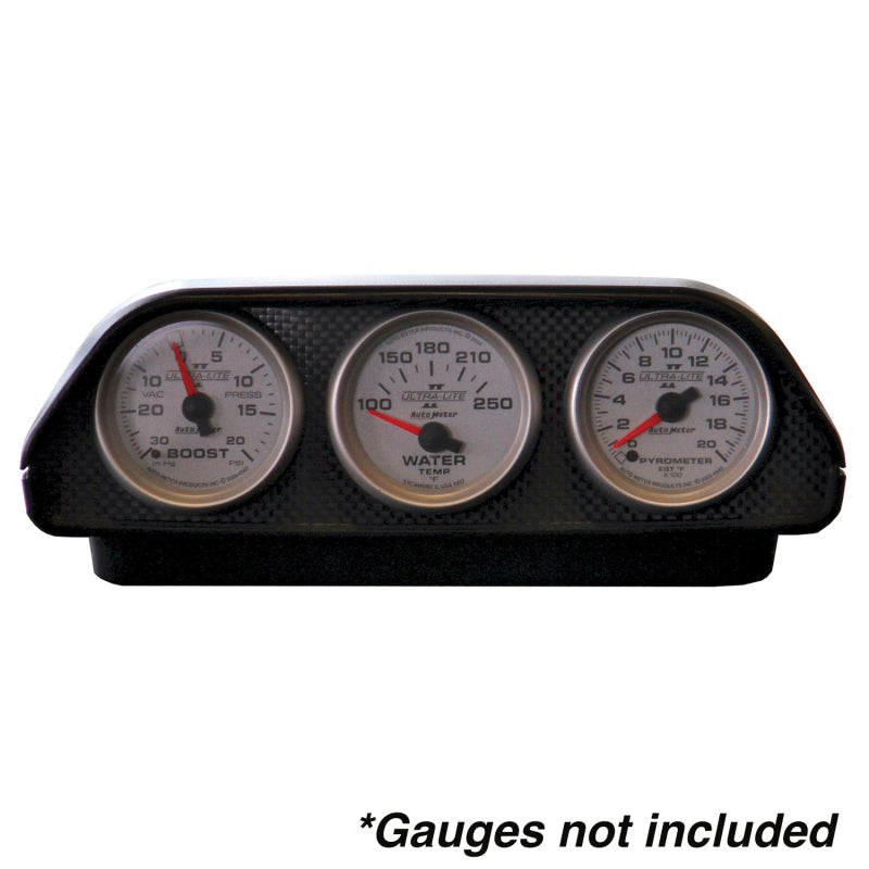 Autometer Triple 52mm Universal Fit Dash Top Pod