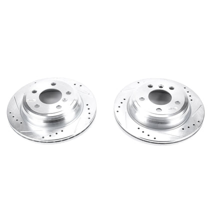 PowerStop Power Stop 13-18 BMW 320i xDrive Rear Evolution Drilled & Slotted Rotors - Pair