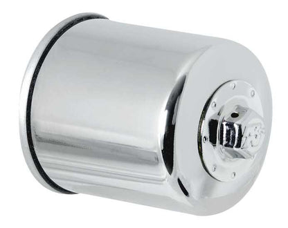 K&N Engineering K&N Honda / Kawasaki / Yamaha / Polaris / Victory 2.688in OD x 3.344in H Oil Filter - Chrome