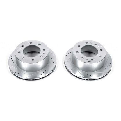 PowerStop Power Stop 11-20 GMC Sierra 3500 HD Rear Drilled & Slotted Rotor - Pair