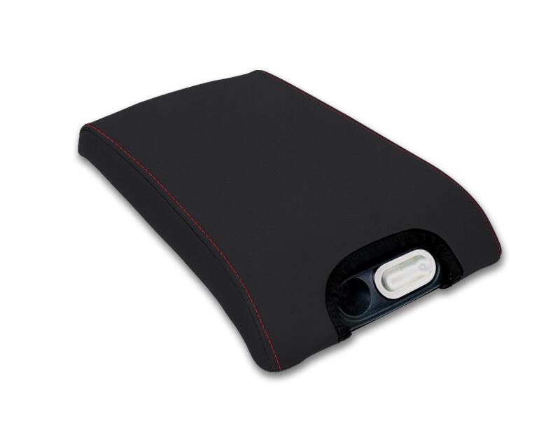 PRP Seats PRP 10-14 Ford Raptor Center Console Cover - Black with Red Stitch