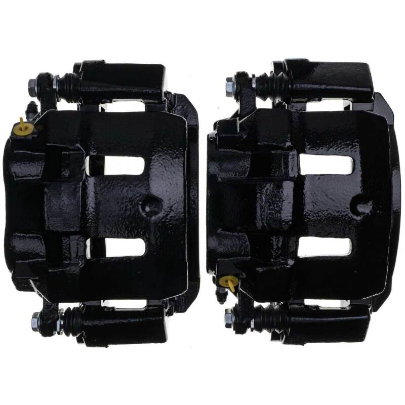 PowerStop Power Stop 00-05 Ford Excursion Front Black Caliper - Pair w/Bracket