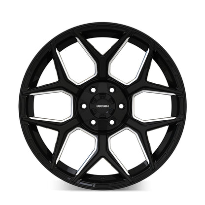 Mayhem Vanquish 8119 20X9 / 6x135/6x139.7 / 0mm Offset / 106.1mm Hub - Gloss Black Milled