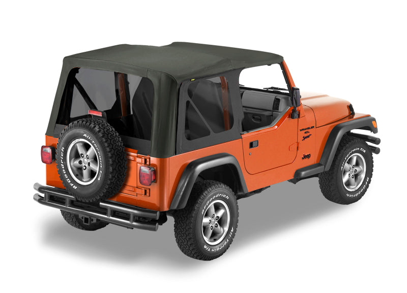Bestop 03-06 Jeep Wrangler TJ Replace A-Top (Blk Diamond Sailcloth Tinted Windows No Door Skins )