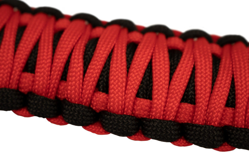 Fishbone Offroad 07-18 Wrangler JK A Pillar Sound Bar Red Paracord Grab Handles