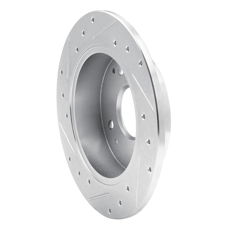 R1 Concepts R1 92-97 Acura CL Rear Right Drilled & Slotted Silver Brake Rotor