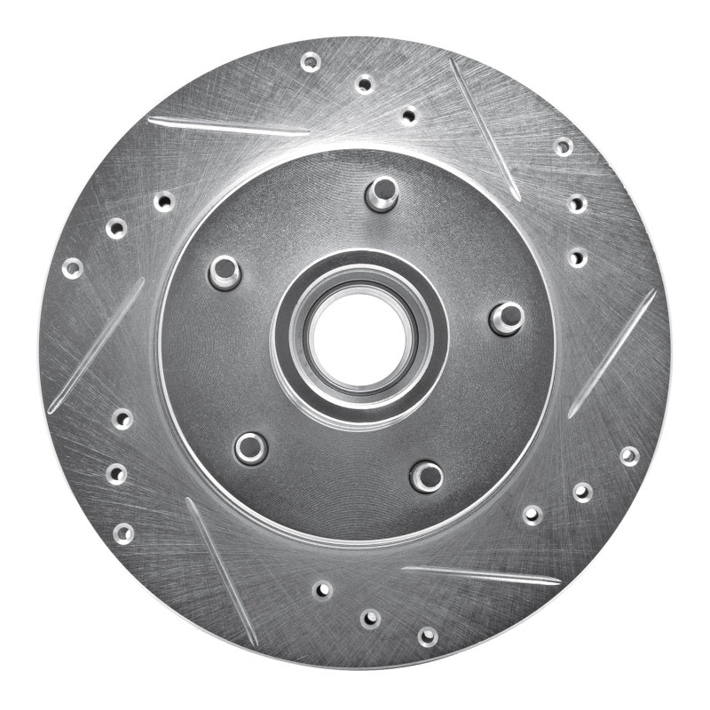 R1 Concepts R1 78-78 Buick CENTURY Front Left Drilled & Slotted Silver Brake Rotor