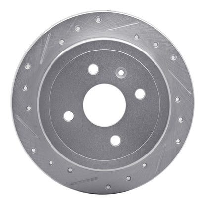 R1 Concepts R1 99-02 Daewoo Nubira Rear Left Drilled & Slotted Silver Brake Rotor