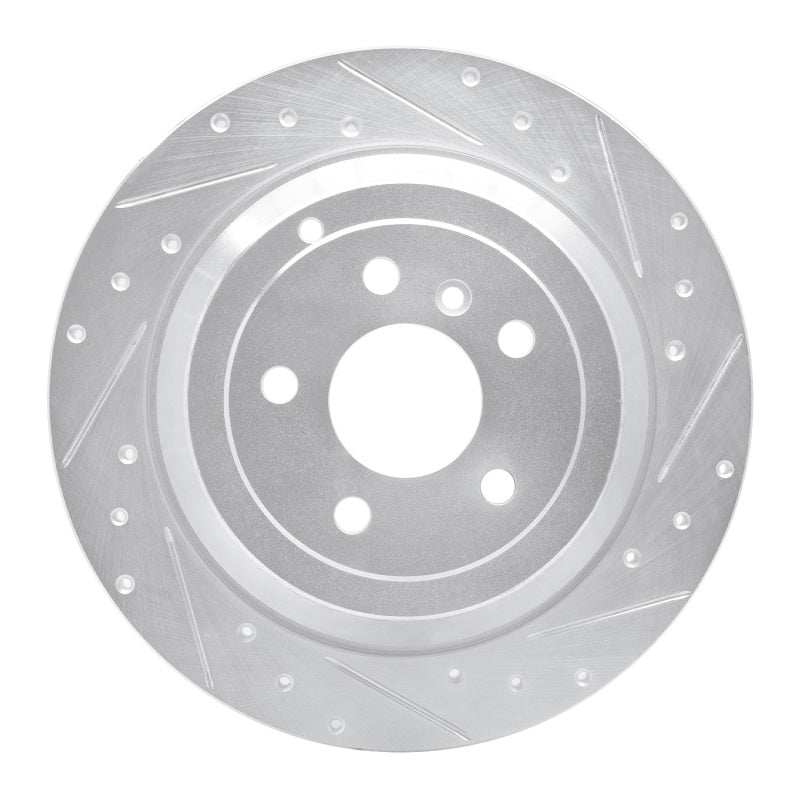 R1 Concepts R1 06-12 Mercedes-Benz ML350 Rear Right Drilled & Slotted Silver Brake Rotor