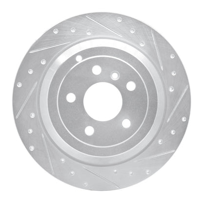 R1 Concepts R1 06-12 Mercedes-Benz ML350 Rear Right Drilled & Slotted Silver Brake Rotor