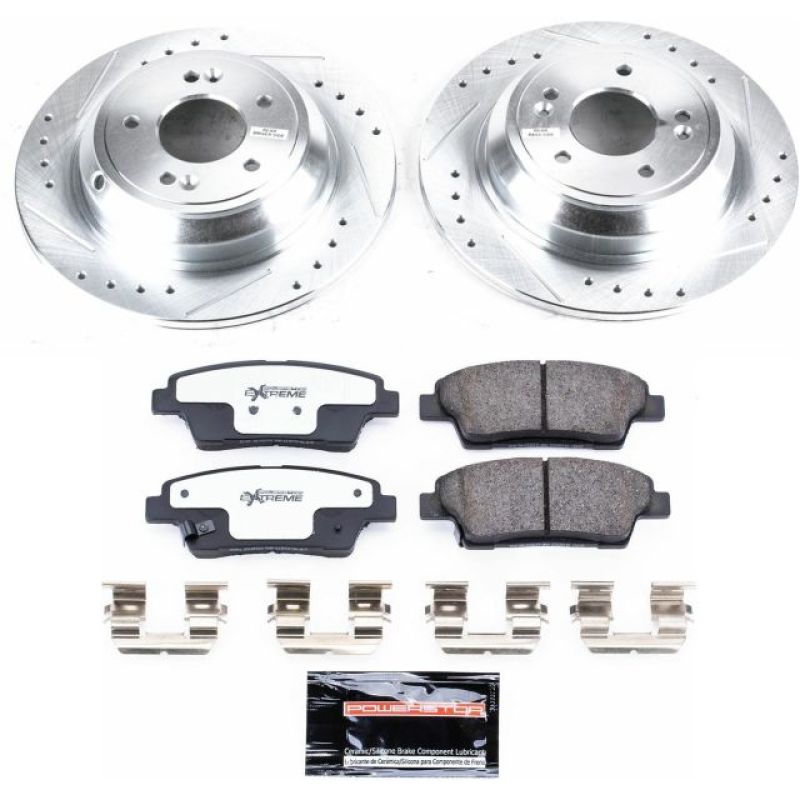 PowerStop Power Stop 17-18 Genesis G80 Rear Z26 Street Warrior Brake Kit