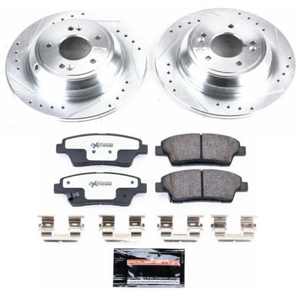 PowerStop Power Stop 17-18 Genesis G80 Rear Z26 Street Warrior Brake Kit