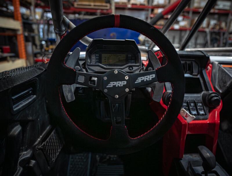PRP Seats PRP Deep Dish Suede Steering Wheel - Red