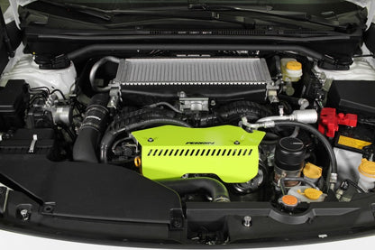 Perrin Performance PERRIN 22-26 Subaru WRX Pulley Cover - Neon Yellow (TALL - For Use w/o PERRIN AOS)