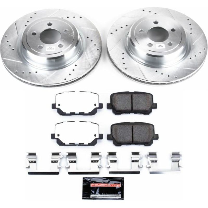 PowerStop Power Stop 14-19 Dodge Charger Rear Z26 Street Warrior Brake Kit