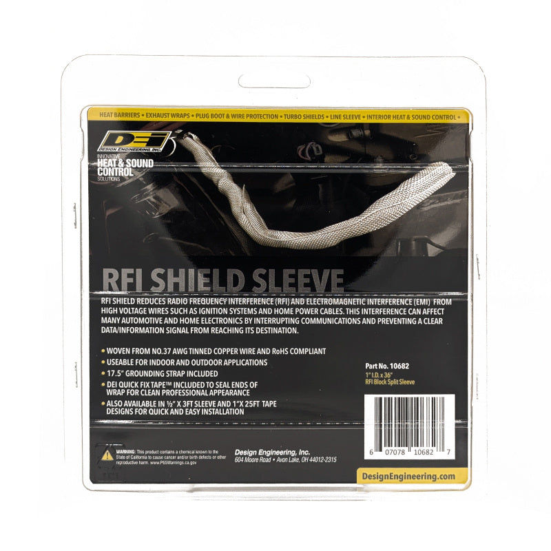 DEI RFI Shield Split Sleeve - 1in x 3ft