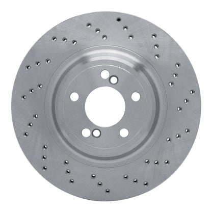 DFC 15-20 BMW M2 Right Rear Drilled Brake Rotor