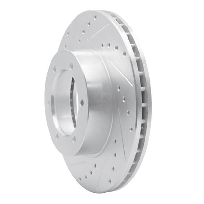R1 Concepts R1 91-98 Toyota T100 Front Left Drilled & Slotted Silver Brake Rotor