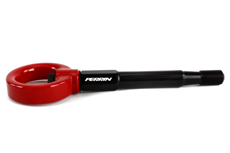 Perrin Performance PERRIN 08-14 Subaru WRX/STI (Hatchback) Tow Hook Kit (Rear) - Red