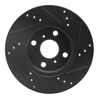 R1 Concepts R1 12-15 Scion IQ Front Left Drilled & Slotted Black Brake Rotor