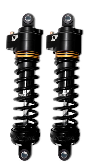 Progressive Harley Ultra Touring-QPS 944 Series Shocks, 13in, 12in Ride Height Super Duty - Black /