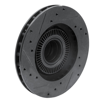 R1 Concepts R1 95-97 Ford Ranger (USA/Canada) Front Right Drilled & Slotted Black Brake Rotor