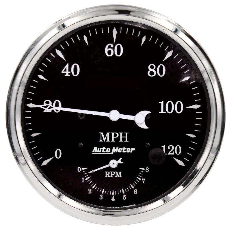 AutoMeter Auto Meter Old Tyme Black Tach/Speedo 5in. - 120mph & 8k RPM