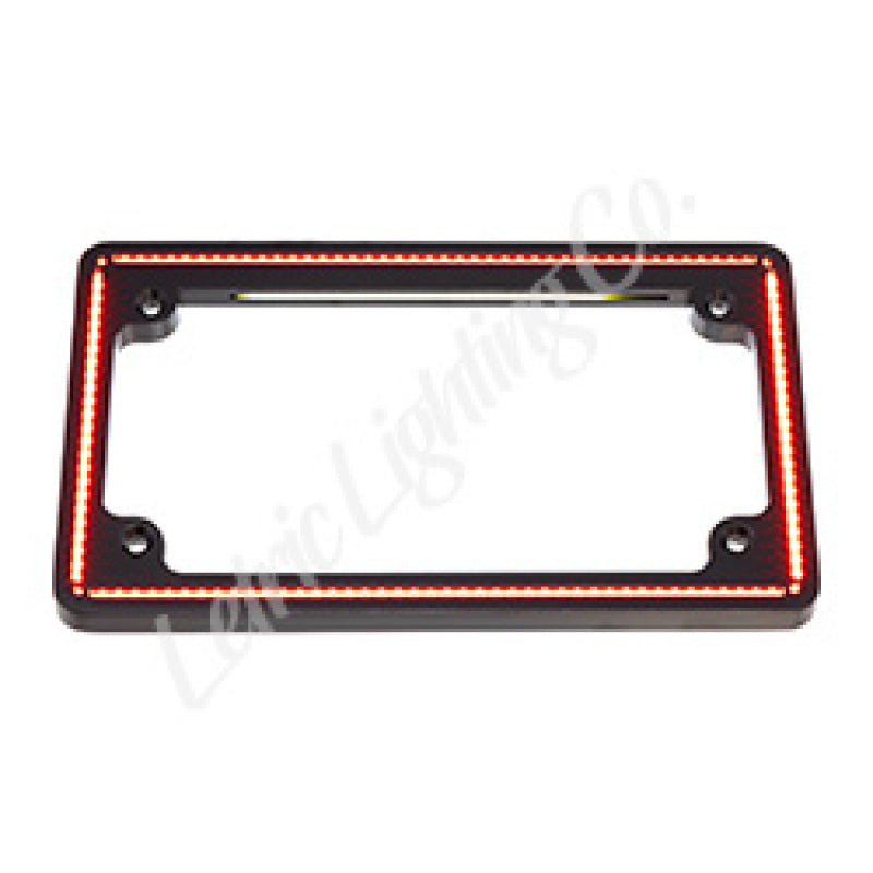 Letric Lighting  14+ Indian Scout  Perfect Plate License Plate Frame Matte Black