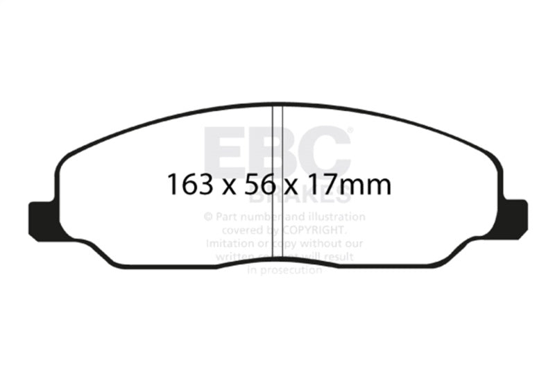 EBC Racing 05-10 Ford Mustang (5th Gen) RP-1 Race Front Brake Pads