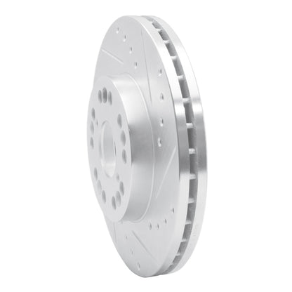 R1 Concepts R1 91-92 Lexus LS400 Front Right Drilled & Slotted Silver Brake Rotor