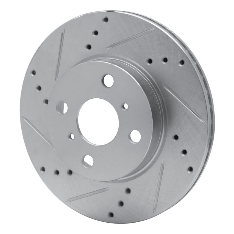 R1 Concepts R1 12-15 Scion IQ Front Left Drilled & Slotted Silver Brake Rotor