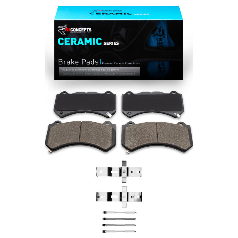 R1 Concepts R1 2012-2025 Dodge Durango Front R1 Ceramic Pads & Hardware Kit