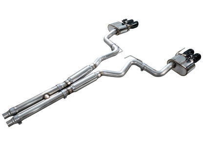 AWE Tuning 18-23 S550 Mustang GT SwitchPath Exhaust - Diamond Black Tips