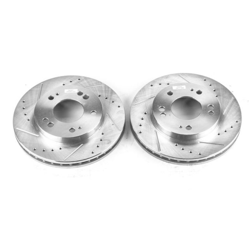 PowerStop Power Stop 95-05 Chrysler Sebring Front Evolution Drilled & Slotted Rotors - Pair