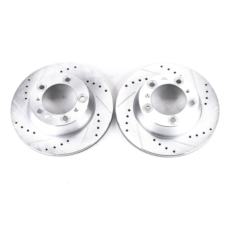 PowerStop Power Stop 17-19 Porsche 718 Boxster Rear Evolution Drilled & Slotted Rotors - Pair