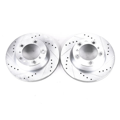 PowerStop Power Stop 17-19 Porsche 718 Boxster Rear Evolution Drilled & Slotted Rotors - Pair