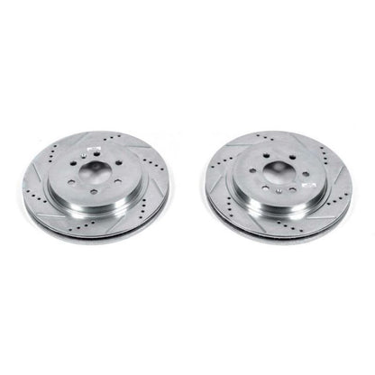 PowerStop Power Stop 04-09 Cadillac SRX Rear Evolution Drilled & Slotted Rotors - Pair