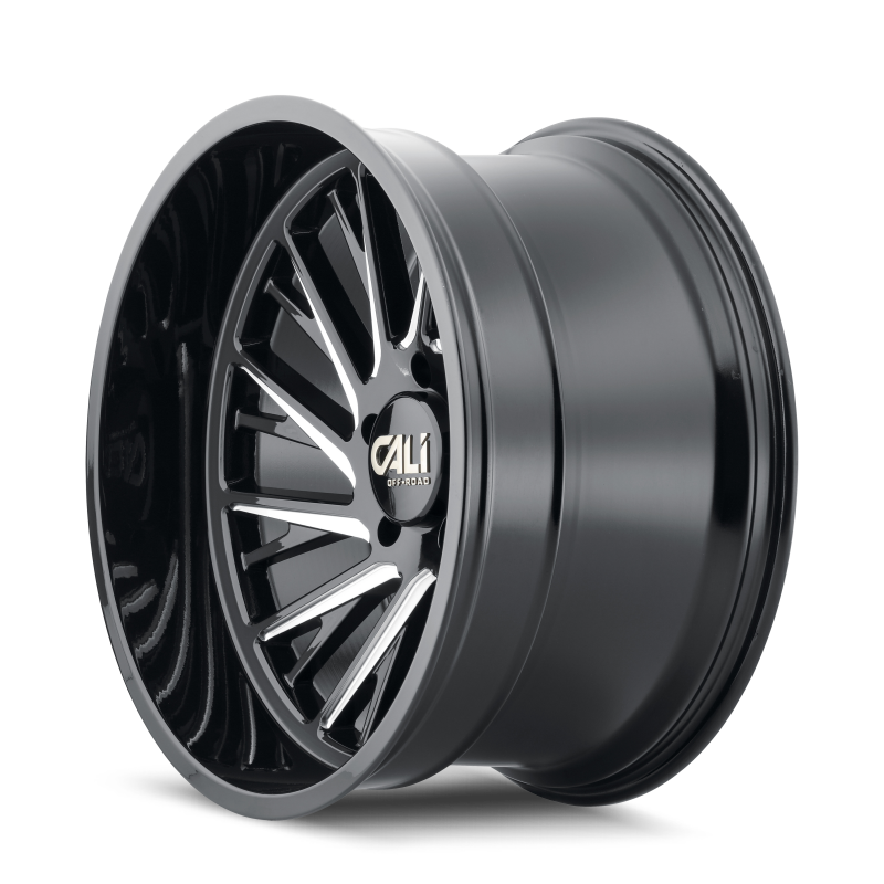 Cali Off-Road 9114 Purge 20x12 / 8x165.1 BP / -51mm Offset / 125.2mm Hub Gloss Black Milled Wheel