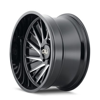 Cali Off-Road 9114 Purge 20x12 / 8x165.1 BP / -51mm Offset / 125.2mm Hub Gloss Black Milled Wheel