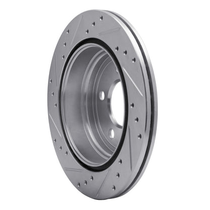 R1 Concepts R1 06-20 BMW 420i (Mexico) Rear Right Drilled & Slotted Silver Brake Rotor
