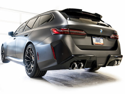 AWE Tuning BMW G90/G99 M5 Track Edition Cat-Back Exhaust - Chrome Silver Tips