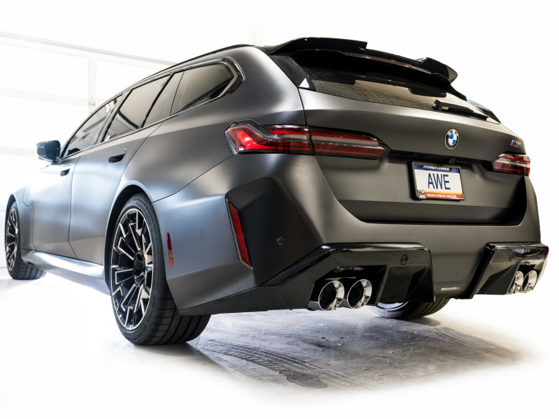 AWE Tuning BMW G90/G99 M5 Touring Edition Cat-Back Exhaust - Chrome Silver Tips