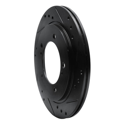 R1 Concepts R1 99-04 Chevrolet Tracker Front Right Drilled & Slotted Black Brake Rotor